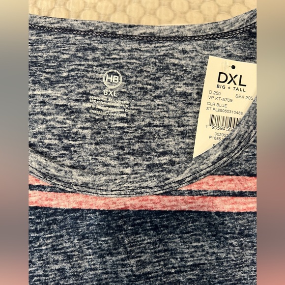 New DXL Harbor Bay Stripe Pocket T-Shirt - Picture 3 of 6